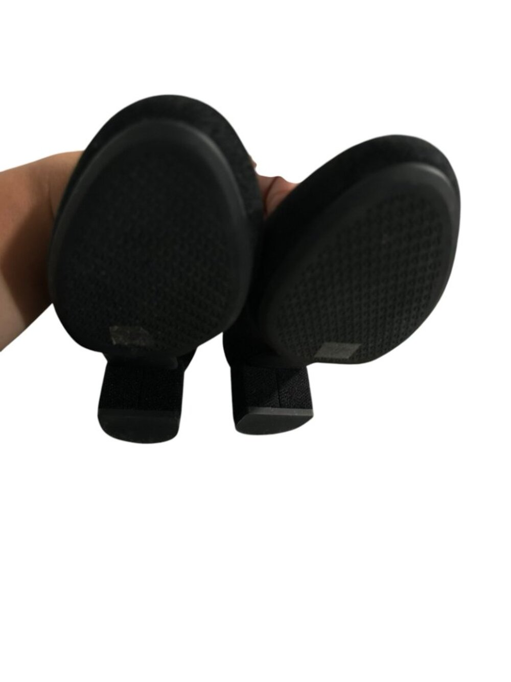 Rothy's ReVelvet Double Buckle Mary Jane Heels Black US Size 8 NEW Office Casual - Picture 7 of 12